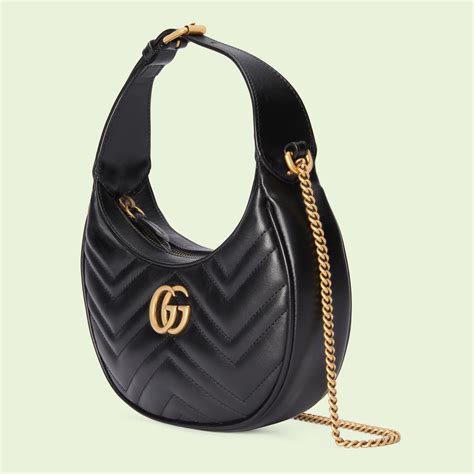 borsa gucci mezzaluna nera|Gucci Borsa a mano a mezzaluna su SUGAR .